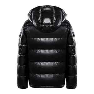 Veste matelassée bleue personnalisée de haute qualité pour hommes Streetwear imperméable avec sweats à capuche pour l'hiver - Product Image 2