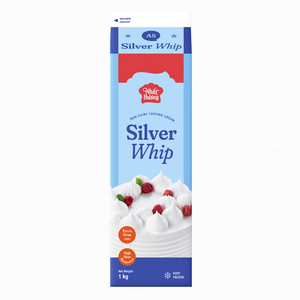 ชุดวัตถุดิบเบเกอรี่สำหรับของหวาน ซิลเวอร์วิป ครีมเทป๊อปปิ้งนมเทียม 1 กก. ฮาลาล ผลิตแบบ OEM/ODM สำหรับการค้าระหว่างประเทศ - Product Image 1