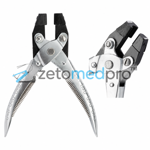Pince à cintrer les anneaux parallèles en acier inoxydable avec poignée en PVC, outil de formage d'anneaux de bijoux, 5,5 pouces, ZetomedPro - Product Image 3