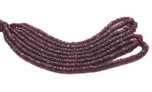 Cuentas facetadas de rubí AAA de 5-7 mm, cuentas de corindón rubí con corte en forma de rueda y neumático, cuentas de piedras preciosas de 16 pulgadas para fabricación de joyas, venta al por mayor a granel - Product Image 4