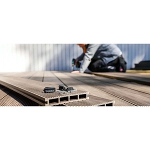 Tarima Exterior Antideslizante, Impermeable, Fácil de Instalar, Ranurada, de Bambú y Madera Compuesta - Product Image 4