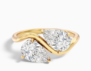 Pear Cut Moissanite <b>Ring</b> 925 Sterling Silver Gold Plated Luxury Prong Setting Elegant Engagement <b>Ring</b> <b>Dainty</b> Wedding Bridal - Product Image 1