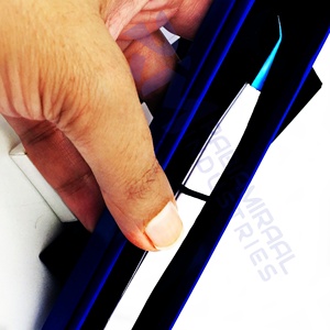 Pinzas para Extensión de Pestañas RMI con Punta de Plasma Blanca a Azul, las Mejores Puntas de Fibra de Acero Inoxidable para Uso en Volumen de Pestañas Postizas y Cejas - Product Image 6