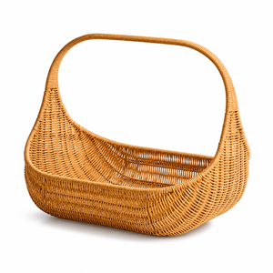Panier en rotin tressé marron pour fruits et légumes, panier suspendu respirant pour cuisine et petits espaces, articles de cuisine - Product Image 2