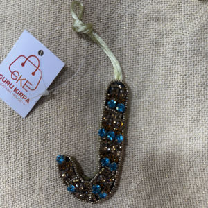 Colgante para bolso de alta calidad hecho a mano, estilo bohemio cristiano, con perlas de imitación, cuentas de vidrio lampwork, cuentas de semilla y forma de corazón y símbolo de paz - Product Image 1