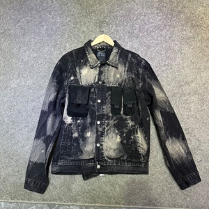 Fabricants de vêtements en gros OEM, veste en jean décontractée vintage en coton lavé de haute qualité sur mesure - Product Image 1