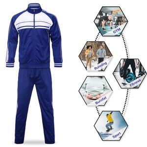 Diseño personalizado otoño hombres dos piezas chándales manga larga deportes trajes casuales con estilo personalizado correr hombres chándal - Product Image 1