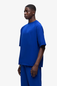 <b>Men's</b> Oversized <b>Pink</b> Cotton Jersey T-<b>Shirt</b> Short Sleeve O-Neck Solid Color Casual Fit - Product Image 2