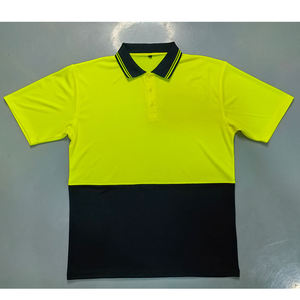 Camisetas Polo de Trabajo de Poliéster de Alta Visibilidad Personalizadas AS/NZS 4602.1.2011 Clase 2 con Protección Solar UPF 50+ y Luz LED Intermitente para Hombre - Product Image 4