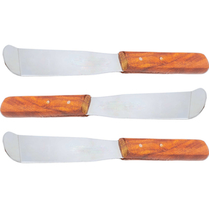 Ensemble professionnel de spatules cosmétiques à double extrémité en acier inoxydable, cuillère à sculpter et spatule dentelée, outils de maquillage - Product Image 1