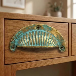 Poignée de meuble ovale industrielle en fonte, écologique, réglable et multifonctionnelle pour armoires de maison et de bureau - Product Image 1
