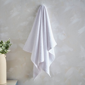 Serviette de toilette en coton de haute qualité, taille personnalisée, vente en gros, blanche, 50*80cm, pour hôtel, spa et salon - Product Image 6