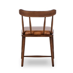Midcentury Modern Wood <b>Dining</b> <b>Chair</b> With Faux Leather Upholstery Seat Home Furniture - Product Image 4