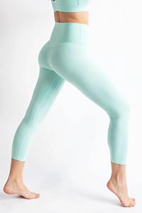 Leggings Capri sans couture de haute qualité pour femmes, respirants, extensibles dans quatre directions, tissu doux, coupe confortable, fitness - Product Image 2