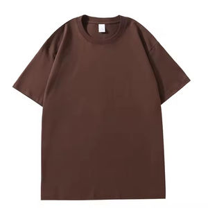 Camiseta de algodón grueso de talla grande para hombre, lisa, extragrande, de peso pesado, personalizable con estampado, para hombre - Product Image 5