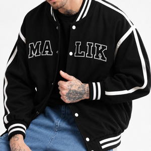 Wholesale Customized Color Size Embroidery Patches Canvas Stand Collar Front Logo Windproof Breathable Winter Vintage Jacket Men - Product Image 4