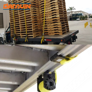 Sangles d'arrimage à cliquet jaunes pour camions, sangles personnalisées de haute qualité du Vietnam avec crochet plat pour treuil - Product Image 5