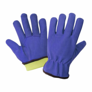 High Quality Goat Grain Leather Safety <b>Gloves</b> Heat Spark Resistant Adjustable Wristlet General Purpose Heavy Duty Industrial - Product Image 5
