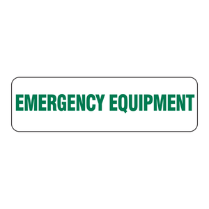 Etiqueta de Seguridad para Equipos de Emergencia Brady, Adhesivo Resistente al Agua y Duradero - Product Image 1