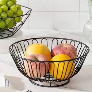 Cesta de frutas decorativa de metal para encimera de cocina, frutero de alambre para mesa de comedor, centro de mesa para el hogar - Product Image 6