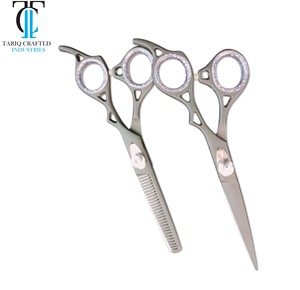 Ciseaux de barbier sur mesure, ciseaux de coiffure professionnels, outils de coupe en acier inoxydable avec étiquette privée - Product Image 6