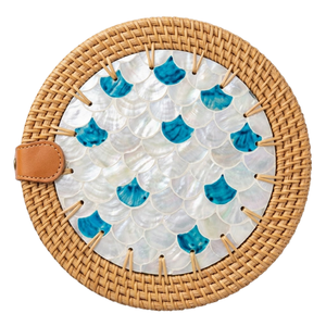 Sac de plage rond en rotin pour femme, fait main, vente en gros, prix direct usine, design personnalisable - Product Image 1