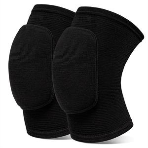 Genouillères tricotées avec rembourrage protecteur, respirantes, ajustement universel pour le volley-ball, toutes saisons, unisexe, conception à enfiler - Product Image 6