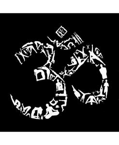 เสื้อยืดคอกลมสัญลักษณ์สัญลักษณ์โอมของผู้ชายเสื้อยืดคอกลมลายตัวอักษร - Product Image 2