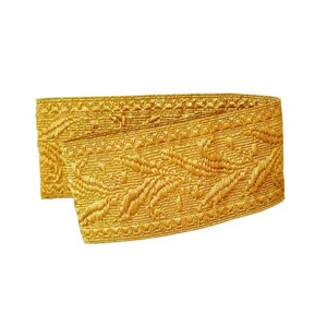 Cordón de alambre ceremonial trenzado de alta calidad para la venta, cinta de alambre dorado para uniformes OEM, trenza de encaje a la venta - Product Image 1