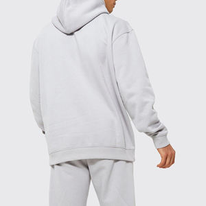 เสื้อฮู้ดดี้ผู้ชายดีไซน์ใหม่ สีสันปรับแต่งได้ สไตล์ลำลอง แขนยาว ผ้าฝ้าย 100% สำหรับฤดูหนาว - Product Image 6