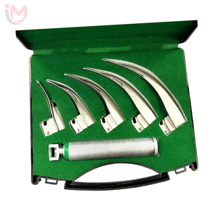Ensemble de laryngoscopes professionnels à fibres optiques en acier inoxydable, lames Macintosh et Miller, pour anesthésie, intubation et diagnostic - Product Image 6