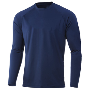Camiseta Deportiva de Manga Larga de Secado Rápido, Versión Americana, Transpirable, Cuello Redondo, para Fitness y Running - Product Image 1