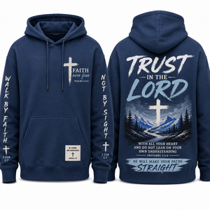 Men's <b>Christian</b> <b>Hoodie</b> 100% Cotton French Terry Regular Fit Breathable Pocket Design Autumn Casual Print Pattern - Product Image 4
