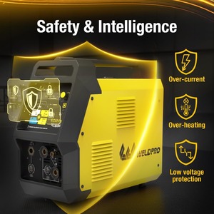 Soldadora multiproceso 200A 110V/220V, MIG sinérgica/Flux Core/Stick/Spool Gun/AC/DC TIG HF con pulso, 6 en 1 con frecuencia ajustable - Product Image 3