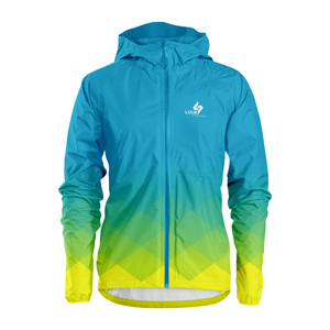 Chaqueta Cortavientos con Capucha para Hombre LUUK, Color Degradado, Estampada, de Poliéster, Impermeable, Deportiva, para Primavera y Actividades al Aire Libre - Product Image 1