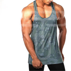 Nuevos deportes de secado rápido Fitness gimnasio camisetas sin mangas hombres Fitness chaleco camiseta ropa deportiva entrenamiento camiseta sin mangas gimnasio camisetas sin mangas - Product Image 5