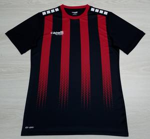 Vente directe en usine Maillot de sport à col rond personnalisé pour tous les âges Impression de football classique OEM Garçons et filles Vêtements de sport électronique - Product Image 1