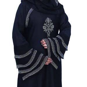 Abaya clásica para mujer, ropa islámica musulmana modesta, de corte holgado, manga larga, cómoda y elegante, para uso diario. - Product Image 4
