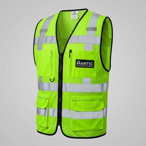 <b>Security</b> Jacket Construction Warning High Visibility Work Reflective Clothing signal Safety <b>Equipment</b> Reflective Vest - Product Image 2