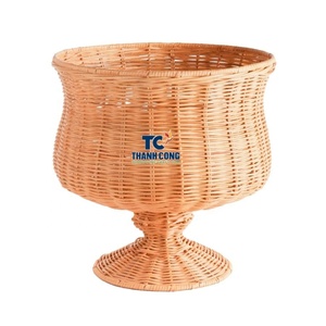 Hot Deal RATTAN PLANTER <b>BASKET</b> With Customizable <b>FLOWER</b> POT OEM Service Vietnam Wholesale Fast Export Best Price - Product Image 1