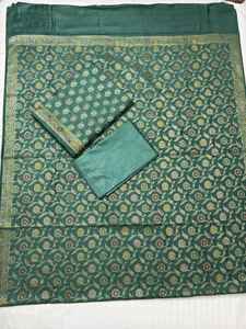 Costume en soie pure Banarasi 3 pièces jaal - Product Image 2