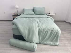 Wholesale Bulk Organic Vintage Comfortable Cozy Winter Printed Pattern 100% Silk <b>Bed</b> Sheet Set Home Hospital Pillow <b>Cushion</b> - Product Image 5