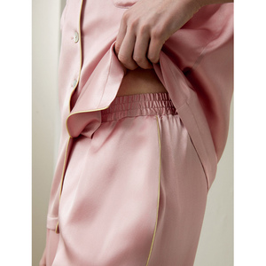 <b>Spring</b> <b>Cardigan</b> Ice Silk Long Sleeve Women's Sleepwear Night Sleep Home comfort Wear Pajamas High Quality Women's Pajamas Set - Product Image 6
