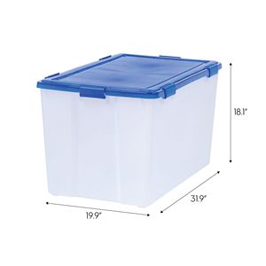 156 ควอร์ต กล่องเก็บของพลาสติกใสพร้อมฝาปิดสุญญากาศแบบมีซีล - Product Image 2