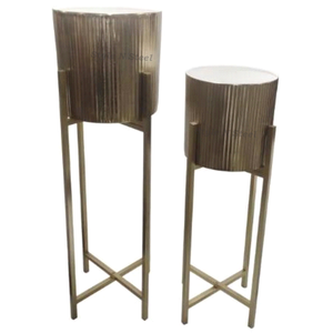 Support de plante en fil de fer, revêtement en poudre, durable, multi-usages, pour plantes d'intérieur avec drainage - Product Image 1