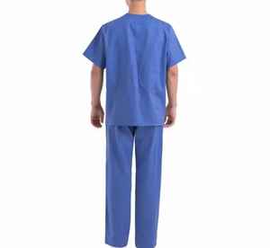 Uniformes Médicos Unisex de Algodón Satinado con Logotipo Personalizado OEM de Alta Calidad 2025, con Detección de Agujas - Product Image 5