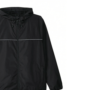Breathable Eco-Friendly <b>Waterproof</b> <b>Thin</b> Stand Collar Unisex Windbreaker <b>Jacket</b> with Cartoon Print Front Logo OEM Service - Product Image 2