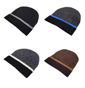 Wholesale Personalized Blank Knit Beanies OEM Custom Brand Logo Adult <b>Wool</b> Blend Winter Warm Skullies Daily Factory 2026 - Product Image 4