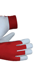 Smooth Leather Safety <b>Gloves</b> High Quality <b>Moisture</b>-Wicking Customizable Thickness Length Powder-Free Silicone-Free Cheap Price - Product Image 2