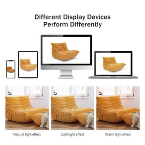 Mid Century Armless Bean Bag Lounger Fireside Chaise Lounge with Foam Modern Chic Design - Product Image 4